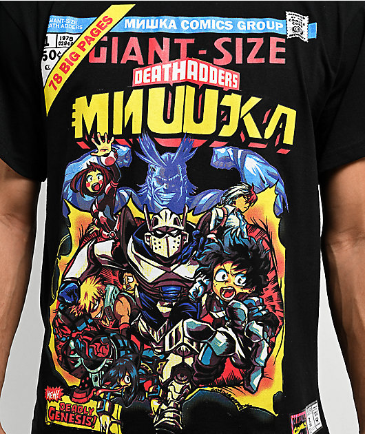 みっきーSHOP Mishka Comics Black T-Shirt | Zumiez
