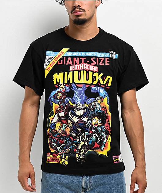 Mishka Comics Black T-Shirt | Zumiez