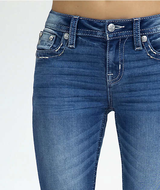 Miss Me Ariana Wings Medium Wash Bootcut Jeans | Zumiez