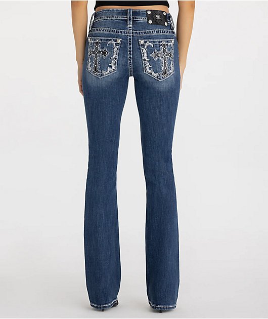 Miss デニム me miss Me JP5335B 26 size Jeans Denim Womens Stretch Cut Boot Jeans パンツ