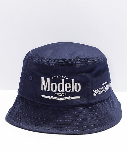 Mister Cartoon✕Modero Navy Bucket Hat Mister Cartoon x Modelo Navy Bucket Hat | Zumiez