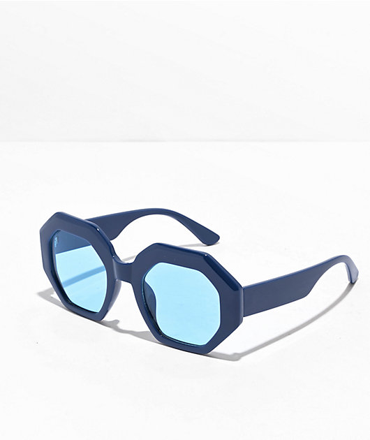 Blue lens womens sunglasses shop