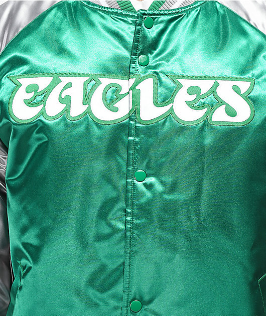 mitchell and ness eagles varsity jacket