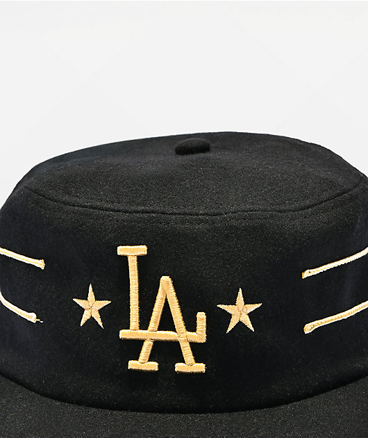 Mitchell & Ness LA Dodgers Pill Box Black Snapback Hat