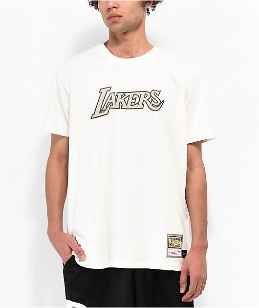 Mitchell & Ness x NBA LA Lakers State Flower Black T-Shirt
