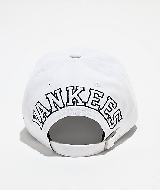 Mitchell & Ness NY Yankees Back Burst White Strapback Hat