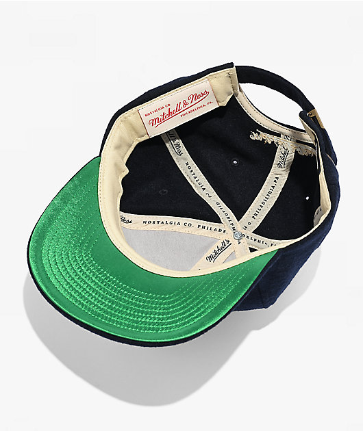 Mitchell & Ness New York Yankees Metro Roots Melton Wool Navy Vintage Strapback Hat