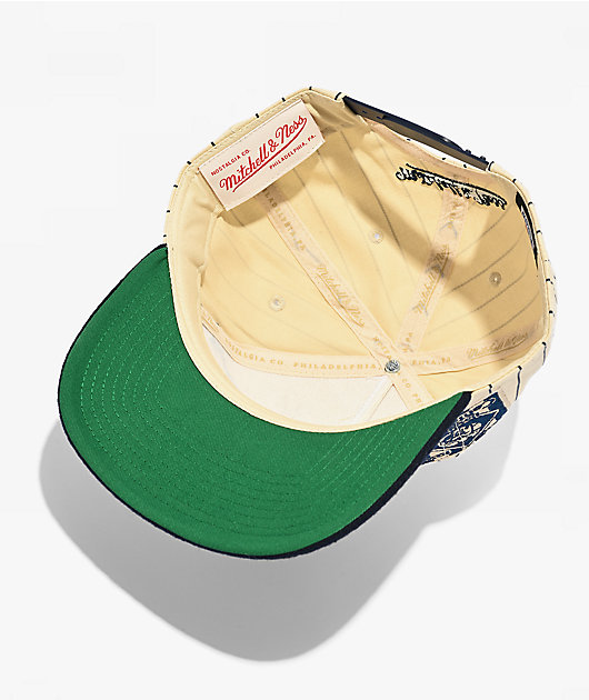 Mitchell & Ness New York Yankees Metro Roots Striped Natural Pro Pinch Snapback Hat