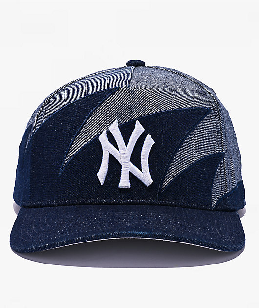 Mitchell & Ness New York Yankees Sharktooth Denim Blue Pro Pinch Snapback Hat