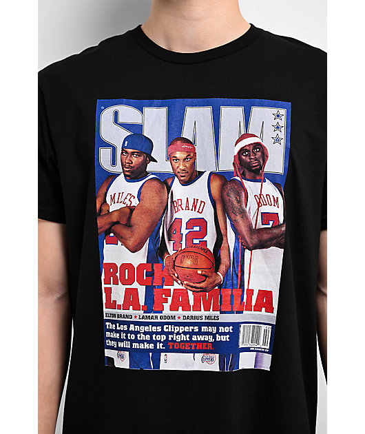 Mitchell & Ness Slam Magazine Los Angeles Clippers Cover Black T-Shirt