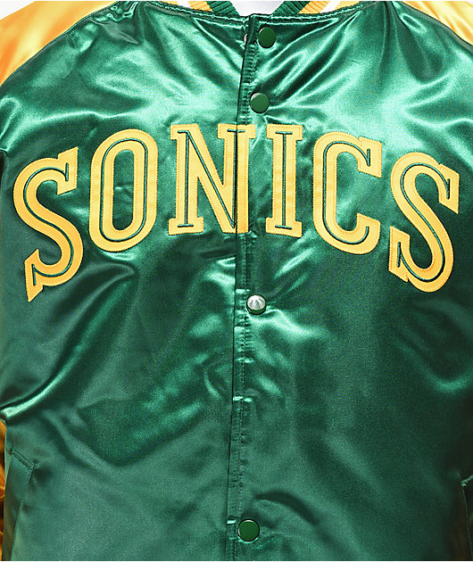 Mitchell & Ness Sonics Green Varsity Jacket