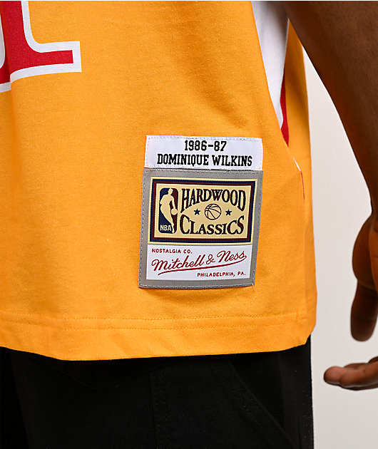 Mitchell & Ness Wilkins Atlanta Hawks Best In Class Yellow & White T-Shirt