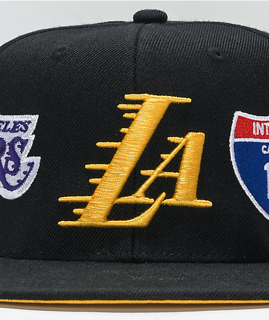Mitchell & Ness x LA Lakers Champ Patch Snapback Hat