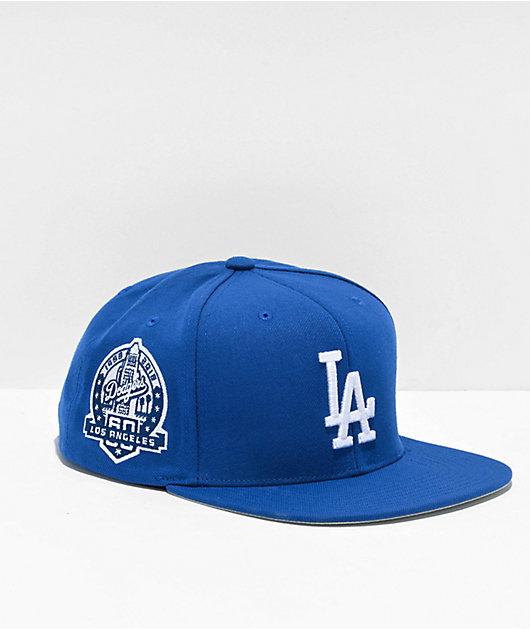 Casquette Los Angeles Dodgers MLB - Snapback Bleu Et Gris, Coton, Taille Unique