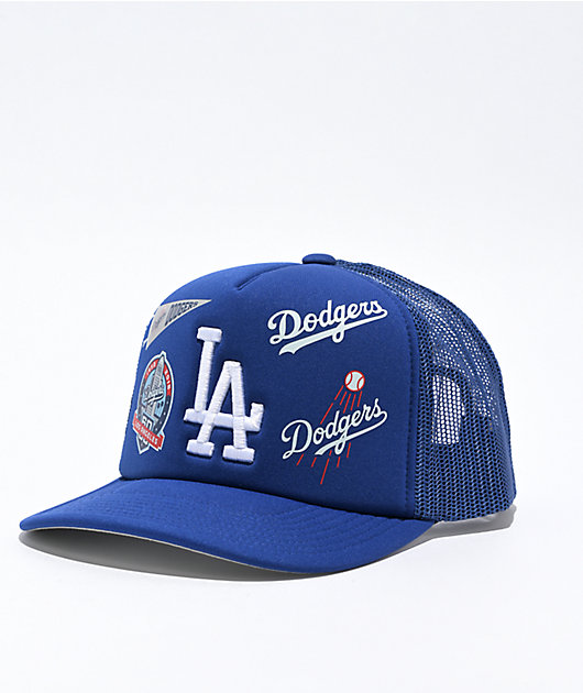Mitchell Ness x MLB Overload Los Angeles Dodgers Blue Trucker