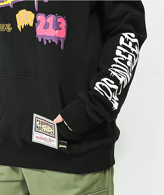 Mitchell & Ness Lakers x Suga Glitch Collab Hoodie M