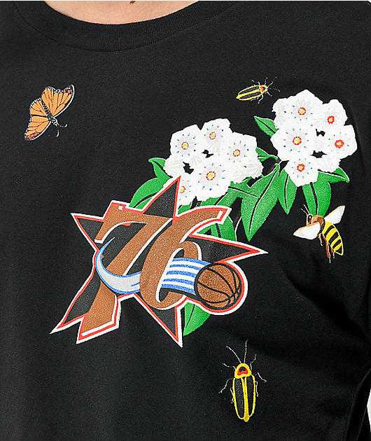 Mitchell & Ness La Lakers State Flower Black T-Shirt - Size M - Black - Graphic Street T-shirts - Men's Clothing at Zumiez