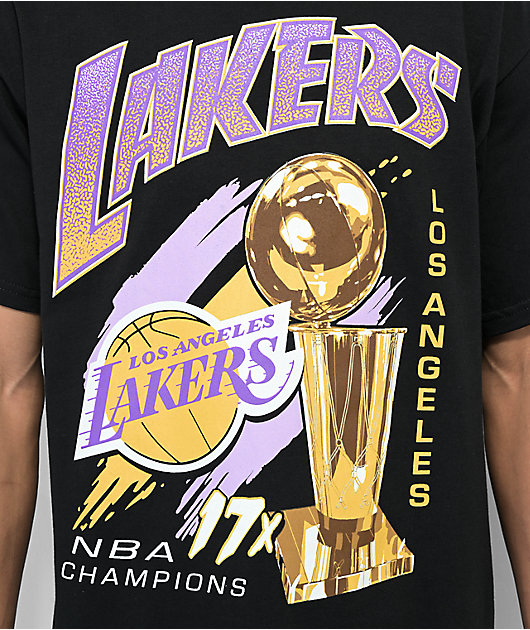 Mitchell & Ness Lakers x NBA Lakers Finals Black T-Shirt | Zumiez