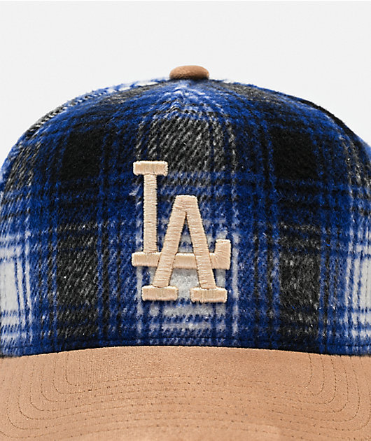 Mitchell & Ness Los Angeles Dodgers Plaid Out Blue & Brown