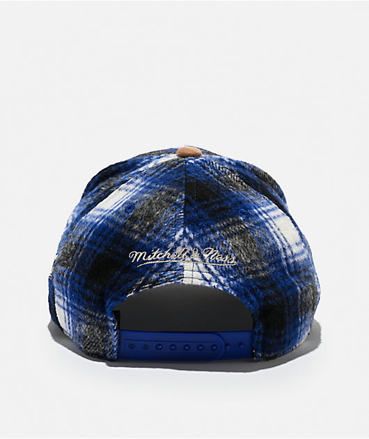 Mitchell & Ness Los Angeles Dodgers Plaid Out Blue & Brown