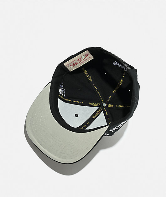 Mitchell & Ness New York Yankees Trifecta Black Snapback Hat | Zumiez
