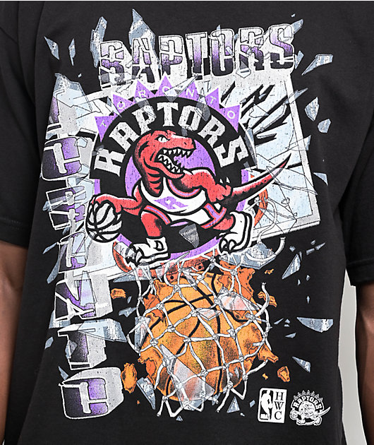 Mitchell & Ness Raptors Shatter Black T-Shirt | Zumiez