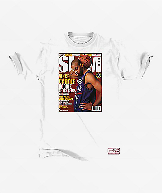 Mitchell & Ness Slam Magazine Raptors Carter Cover White T