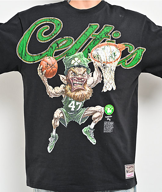 Mitchell & Ness x LRG Celtics Wild Art Black T-Shirt | Zumiez