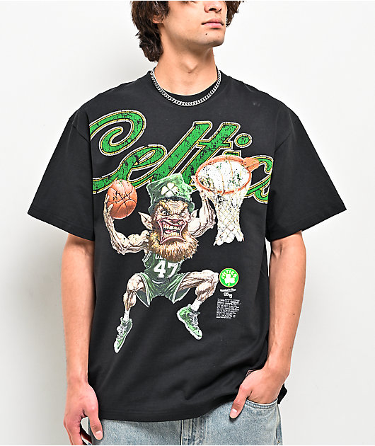 Mitchell & Ness x LRG Celtics Wild Art Black T-Shirt | Zumiez