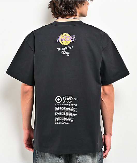 Mitchell & Ness x LRG LA Lakers Wild Art Black T-Shirt | Zumiez