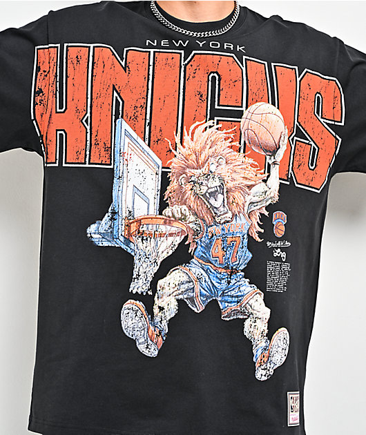 Mitchell & Ness x LRG NY Knicks Wild Art Black T-Shirt | Zumiez