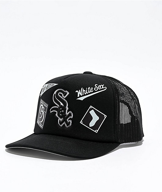 Mitchell & Ness x MLB Overload White Sox Black Trucker Hat | Zumiez