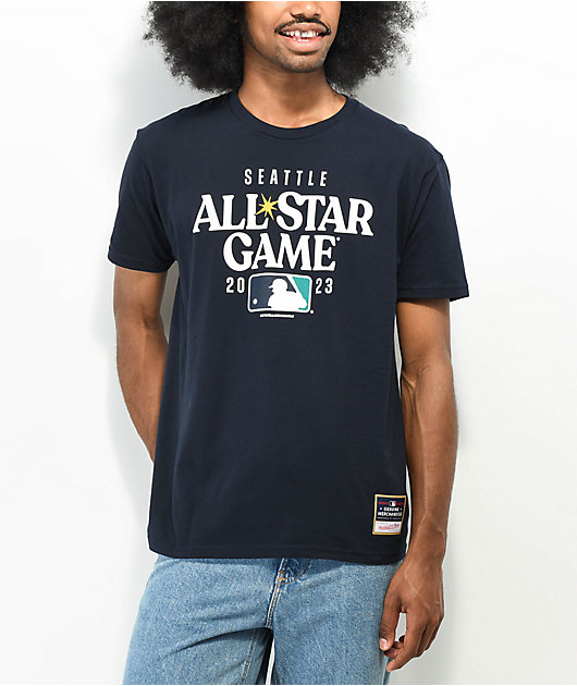 Mitchell & Ness x MLB Seattle All Star Game 2023 Navy T-Shirt