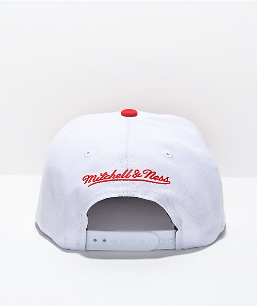 White and store red bulls hat