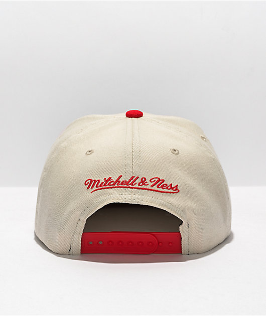 Mitchell & Ness x NBA Chicago Bulls Natural Snapback Hat