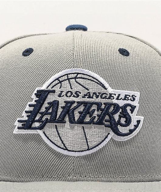 Mitchell & Ness x NBA Los Angeles Lakers District Grey & Navy Blue