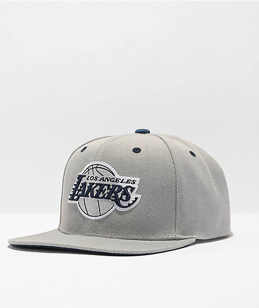 Mitchell & Ness x NBA Los Angeles Lakers District Grey & Navy Blue
