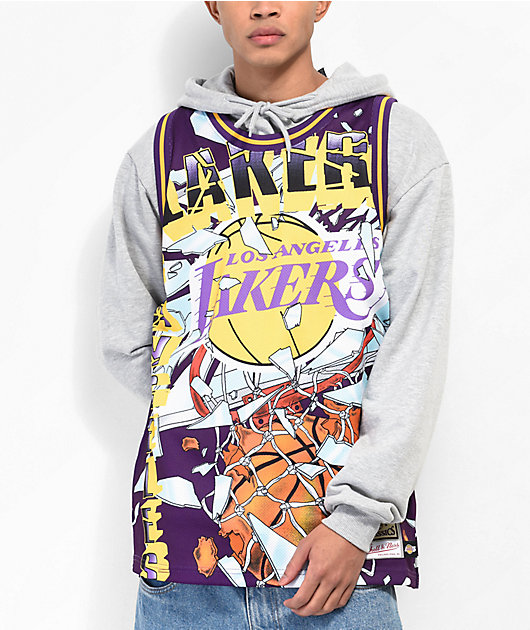 Mitchell & Ness x NBA Los Angeles Lakers Energy Purple Basketball