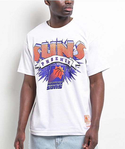 Mitchell & Ness x Phoenix Suns Burst White T-Shirt | Zumiez