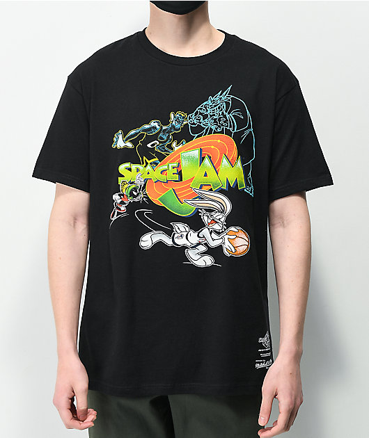 Mitchell & Ness x Space Jam Bugs To The Hoop Black T-Shirt