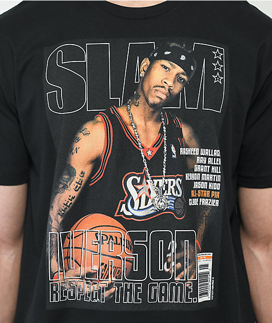 y Slam Magazine Iverson Cover camiseta negra