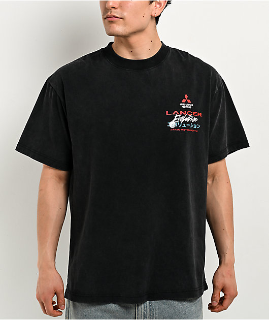 Mitsubishi Lancer Evolution Black Wash T-Shirt