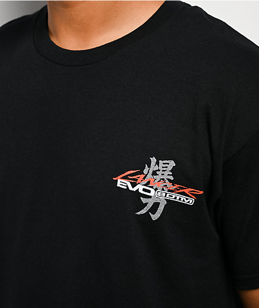 Mitsubishi Lancer Power EVO 8 Black T-Shirt | Zumiez