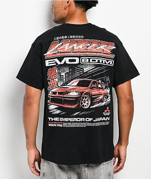 Mitsubishi Lancer Power EVO 8 Black T-Shirt | Zumiez Mitsubishi Lancer Power EVO 8 Black T-Shirt | Zumiez