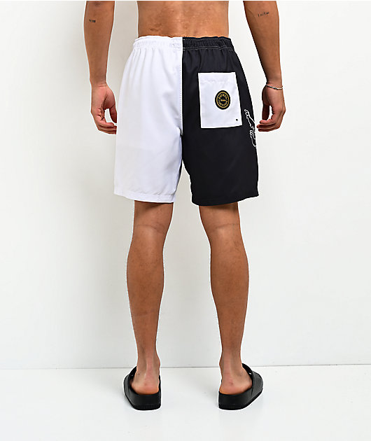 Modelo Lion Black & White Board Shorts