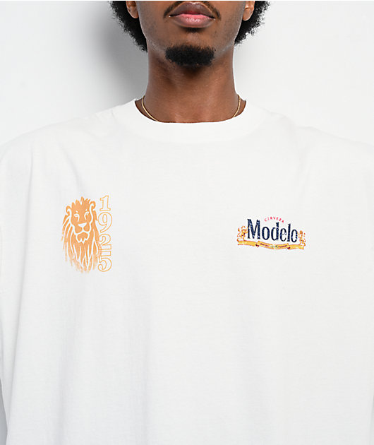 Modelo Lion Head Off White T-Shirt | Zumiez