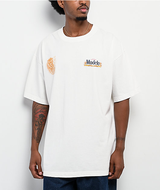 Modelo Lion Head Off White T-Shirt