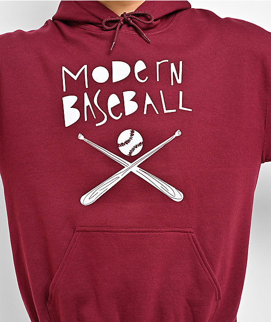 Modern Baseball Bats Red Hoodie