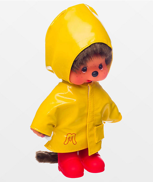 Monchhichi Raincoat Boy Vinyl Plush Toy