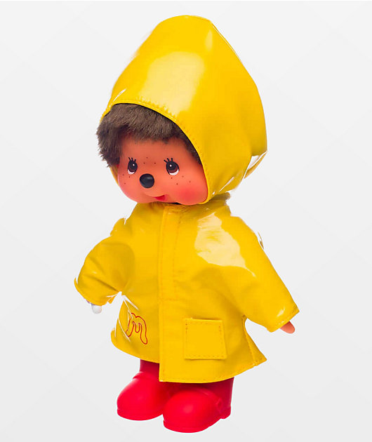 Monchhichi Raincoat Boy Vinyl Plush Toy